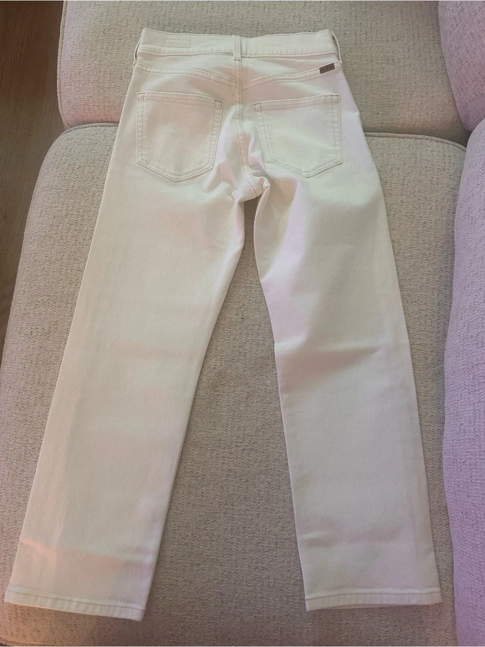 AYR YAYA Cream Straight-Leg Women's Jeans - Picture 2 of 7